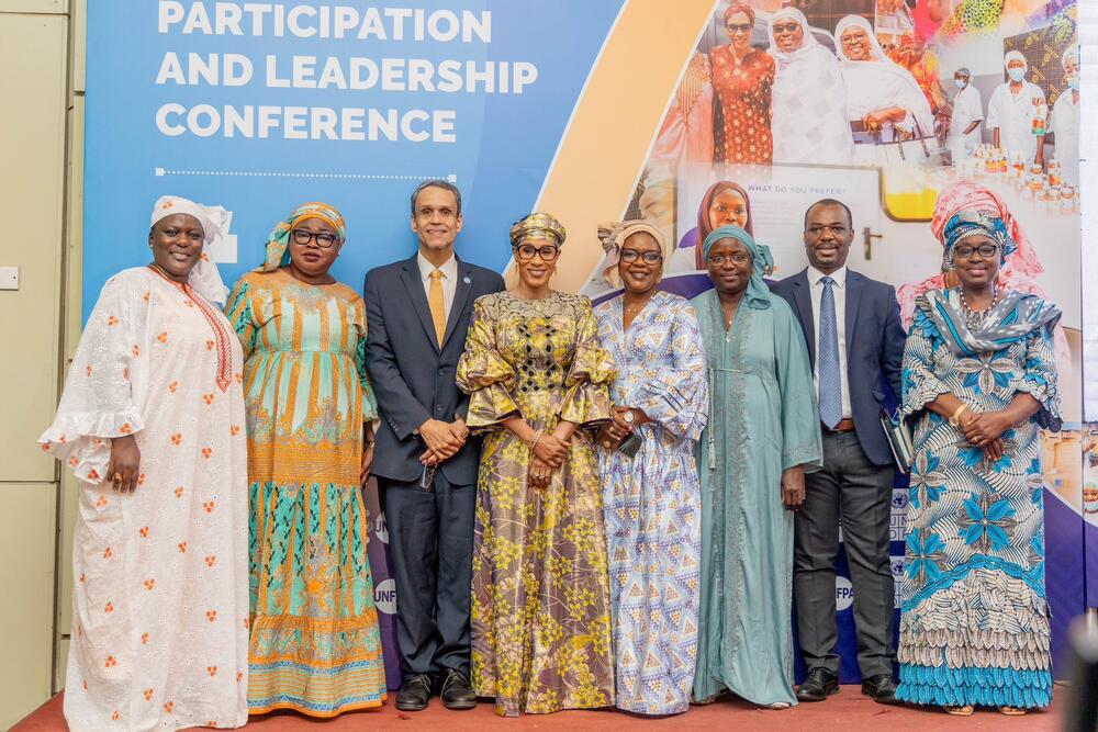 Dignitaries including the First Lady of The Gambia at the opening ceremony of the Conference  