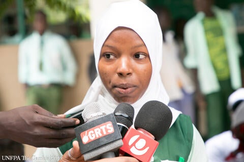 UNFPA The Gambia  Reusable sanitary pads bring dignity and confidence to  girls with disabilities