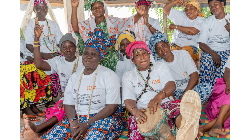 Traditional communicators raise awareness about the law banning FGM in The Gambia 