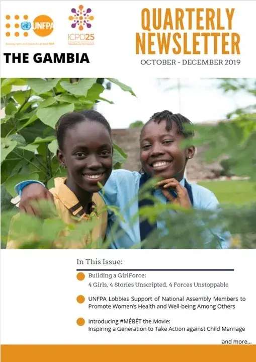 UNFPA The Gambia Quarterly Newsletter (October - December) 2019