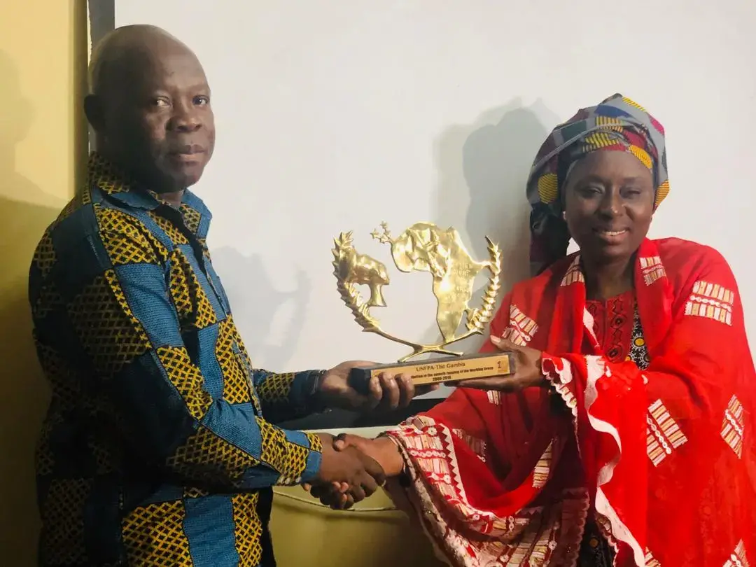 Delivering Results through Peacebuilding: UNFPA The Gambia Receives Award of Recognition for Supporting Work Promoting UNSCR 1325 and Subsequent Ones