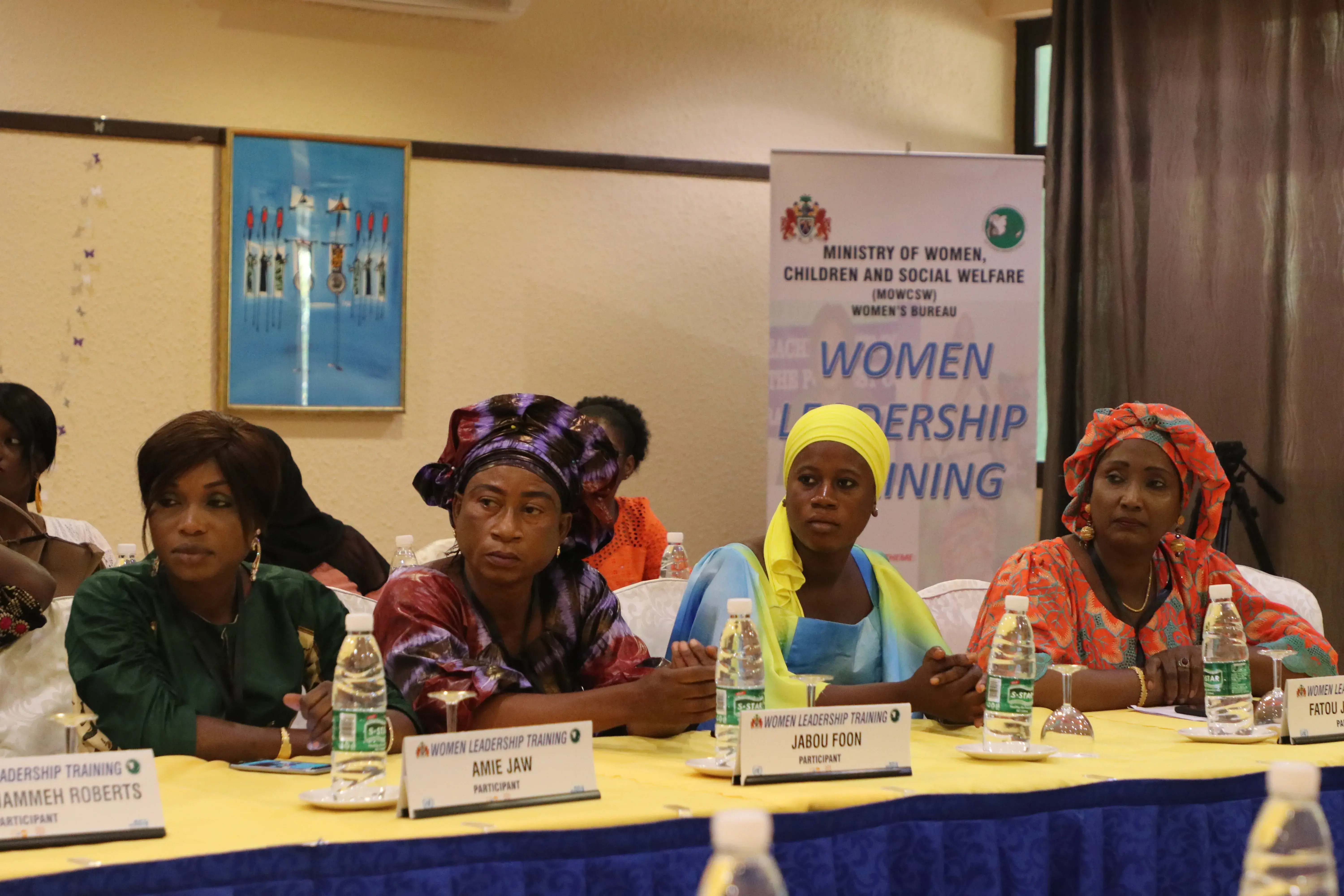 “Women’s leadership is synonymous to success” says Minister for Women, Children and Social Welfare, at UNFPA, Women’s Bureau, UN Women 3-day training on women’s leadership