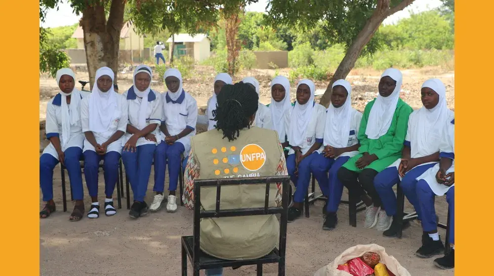 UNFPA The Gambia Marks Menstrual Health and Hygiene Day with school Outreach and Empowering Conversations