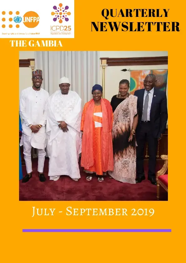 UNFPA The Gambia Quarterly Newsletter (July - September) 2019