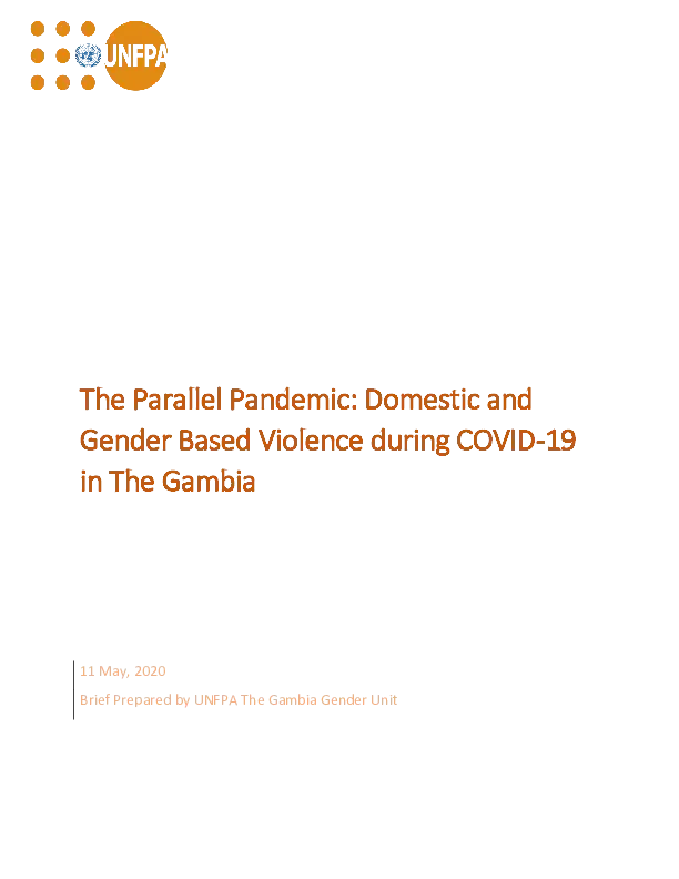 The Parallel Pandemic: Domestic and Gender Based Violence during COVID-19 in The Gambia